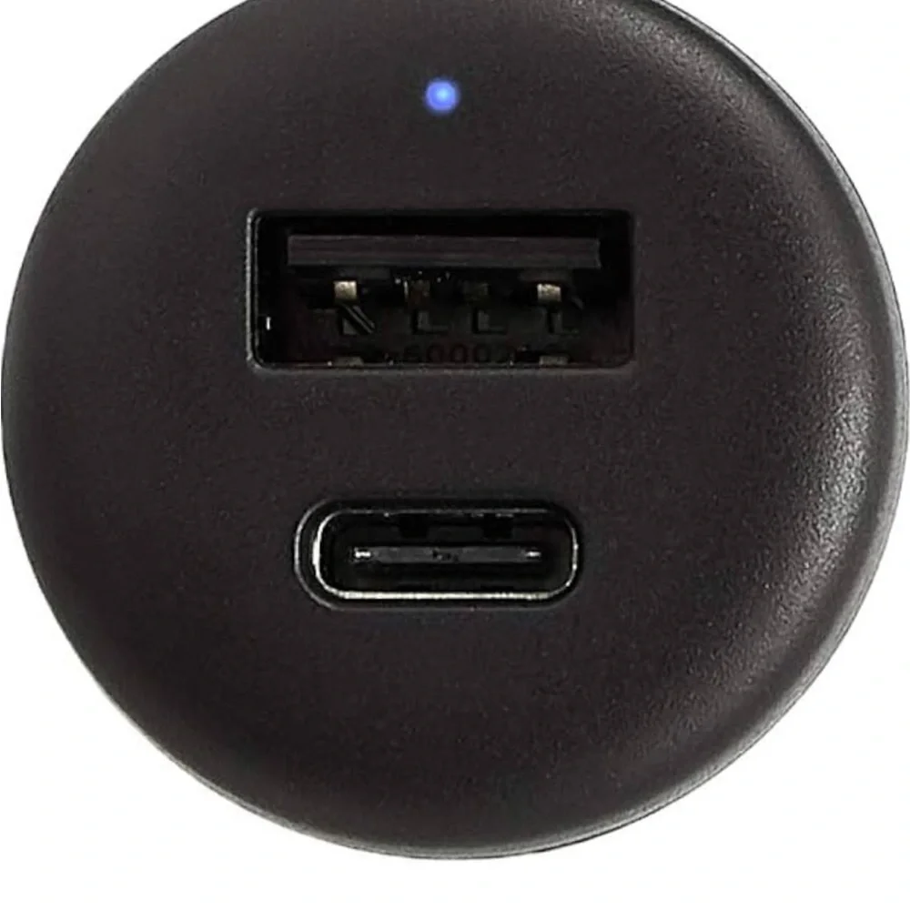Amazon Basics USB C 18W with Power Delivery‎ and 12W USB A Car Charger, Black